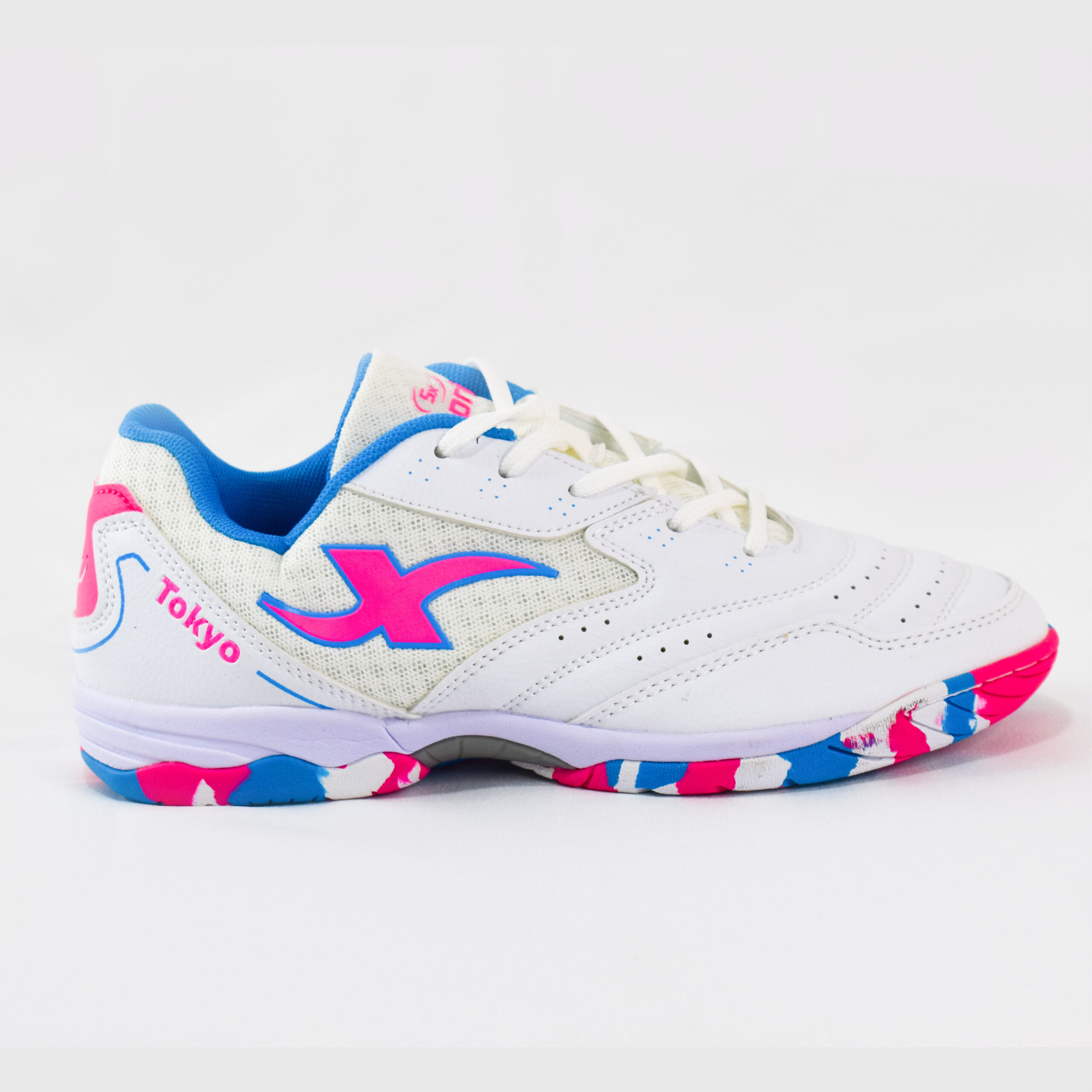 Zapatilla World Tokio - Blanca + Fucsia