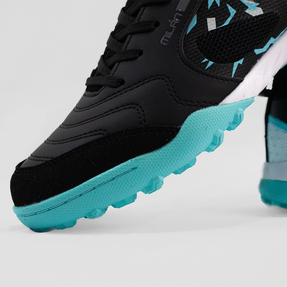 Zapatilla World Milán Torretin – Negro + Celeste