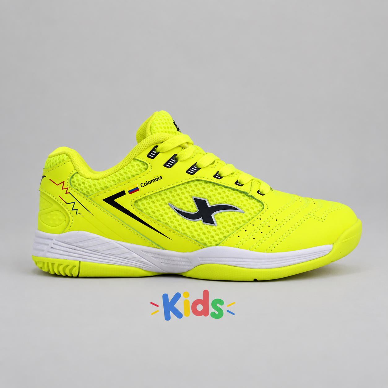 Zapatilla Colombia - Verde Neón Kids