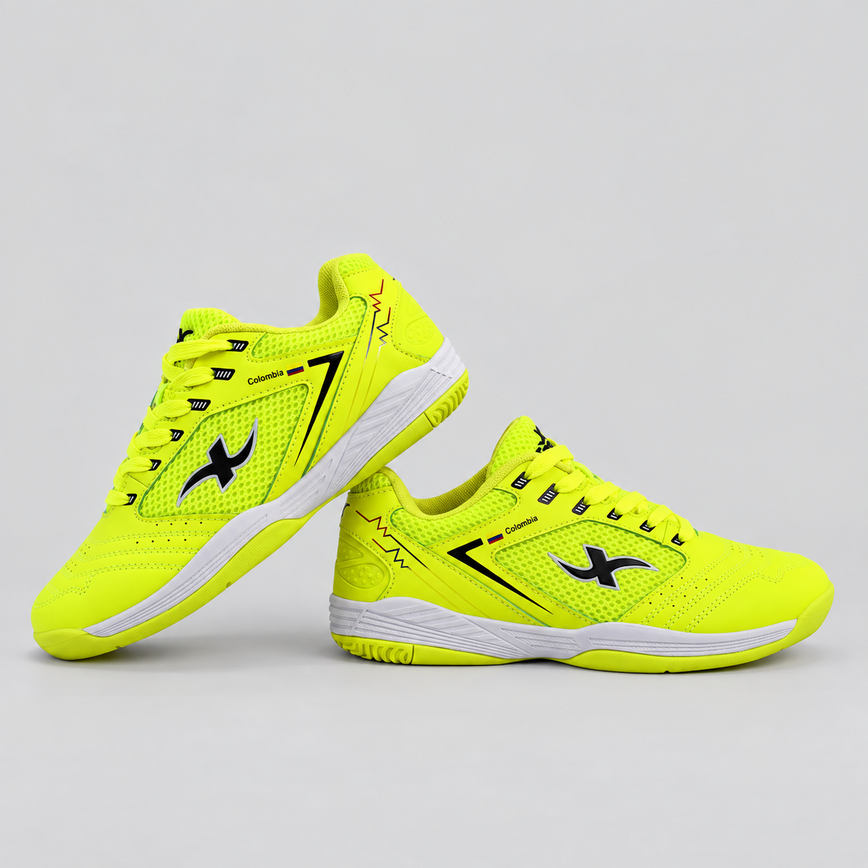 Zapatilla Colombia - Verde Neón Kids
