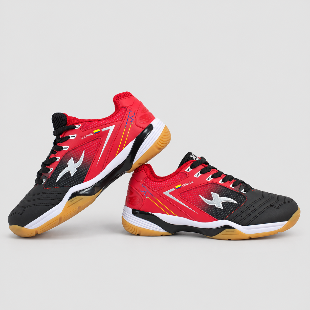 Zapatilla Colombia - Rojo + Negro