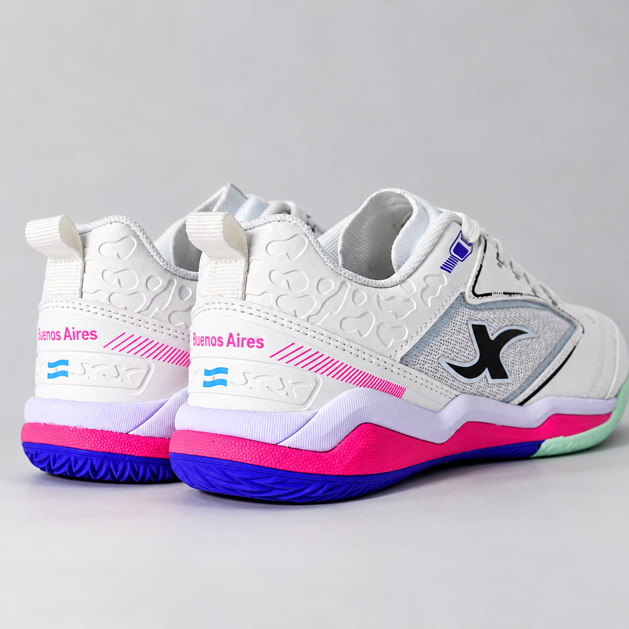 Zapatilla Buenos Aires - Blanco + Fucsia